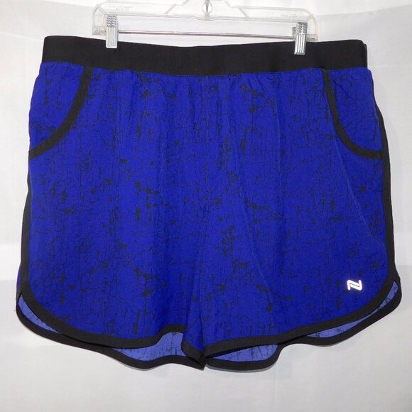 Nola Pants - NOLA Purple Black Yoga Running Shorts Womens 2X NEW w TAG